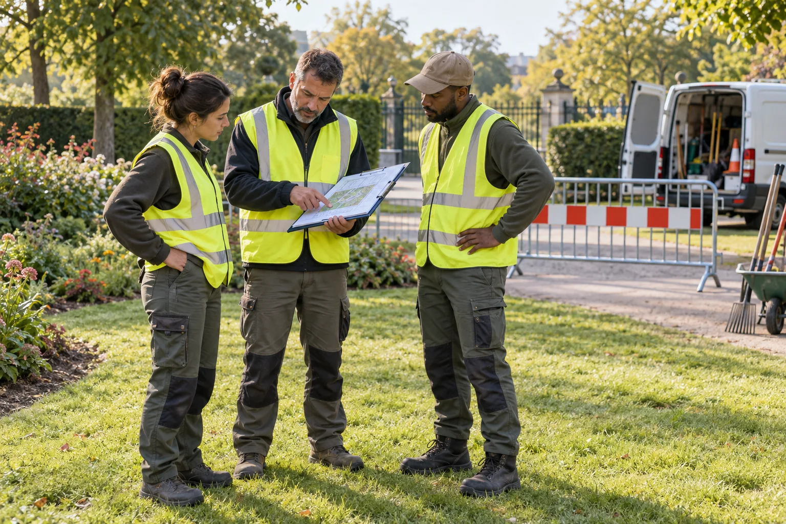 Organiser un chantier d’espaces verts : les étapes clés pour travailler en sécurité